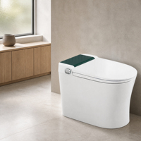 Offre Spéciale – WC intelligent monobloc avec réservoir encastré et bidet électrique, en céramique, pour villas, hôtels, écoles et salles de bain.
