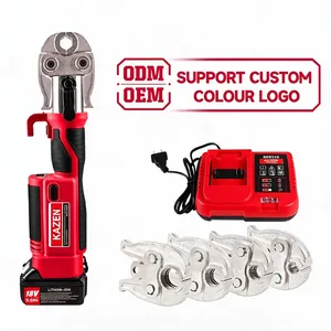 Pressa Idraulica <span class=keywords><strong>a</strong></span> <span class=keywords><strong>Batteria</strong></span> Kz Design 3-in-1 con Funzionalità Avanzate per Tubi e Raccordi Idraulici - Product Image 5