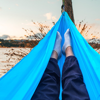 Mini hamac Portable suspendu hamac chaise personnalisé extérieur Parachute Portable Camping hamacs