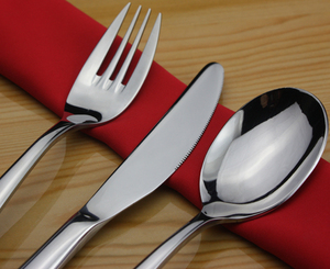 Chất lượng cao vàng đen bạc Thép không gỉ dĩa và thìa Wedding party khách sạn thép không gỉ dao kéo Flatware Bộ - Product Image 3