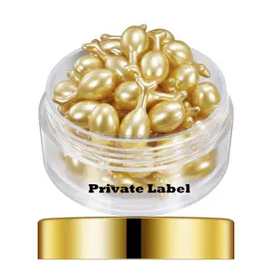 Private Label Anti-Rimpel Schoonheid Capsules Met Vitamine E Olie Serum, Hydraterende Verstevigende Verhelderende Gezicht Serum Capsules