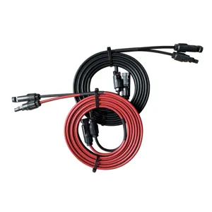 Customized IP68 Solar System Single End Extension Cable with MC Four Solar Female and Male Connectors
