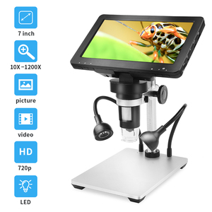 Digital Stereo Portable 7-Inch 1200X Magnification Industrial 8 LED Full HD Screen Electron DM9-A - Product Image 1
