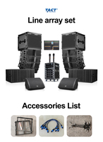 Sistema de Altavoces Line Array Profesional de 2 Vías con Dos Altavoces de 10 Pulgadas de Rango Completo, Equipo de Sonido para Escenario, Fábrica de Altavoces