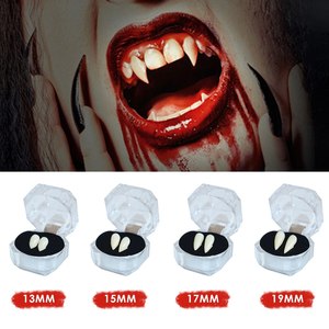 Fake Vampire Teeth &amp; Glue Fiesta de Halloween Cosplay Decoración Accesorios para dentaduras Zombie Demon Prótesis - Product Image 3