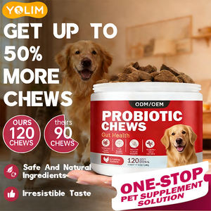 Compléments alimentaires pour animaux de compagnie, probiotiques à mâcher pour la santé digestive, disponibles en OEM/ODM, soutien aux soins digestifs, probiotiques pour animaux de compagnie - Product Image 1
