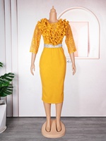 Nouvelle Robe Africaine Élégante Taille Haute Grande Taille pour Femmes Européennes, Robes Imprimées, Robes de Style Africain