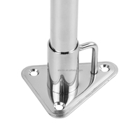 Accessoires de bateau de haute qualité, acier inoxydable de qualité marine, support de poteau triangulaire à 90 degrés de 1 pouce