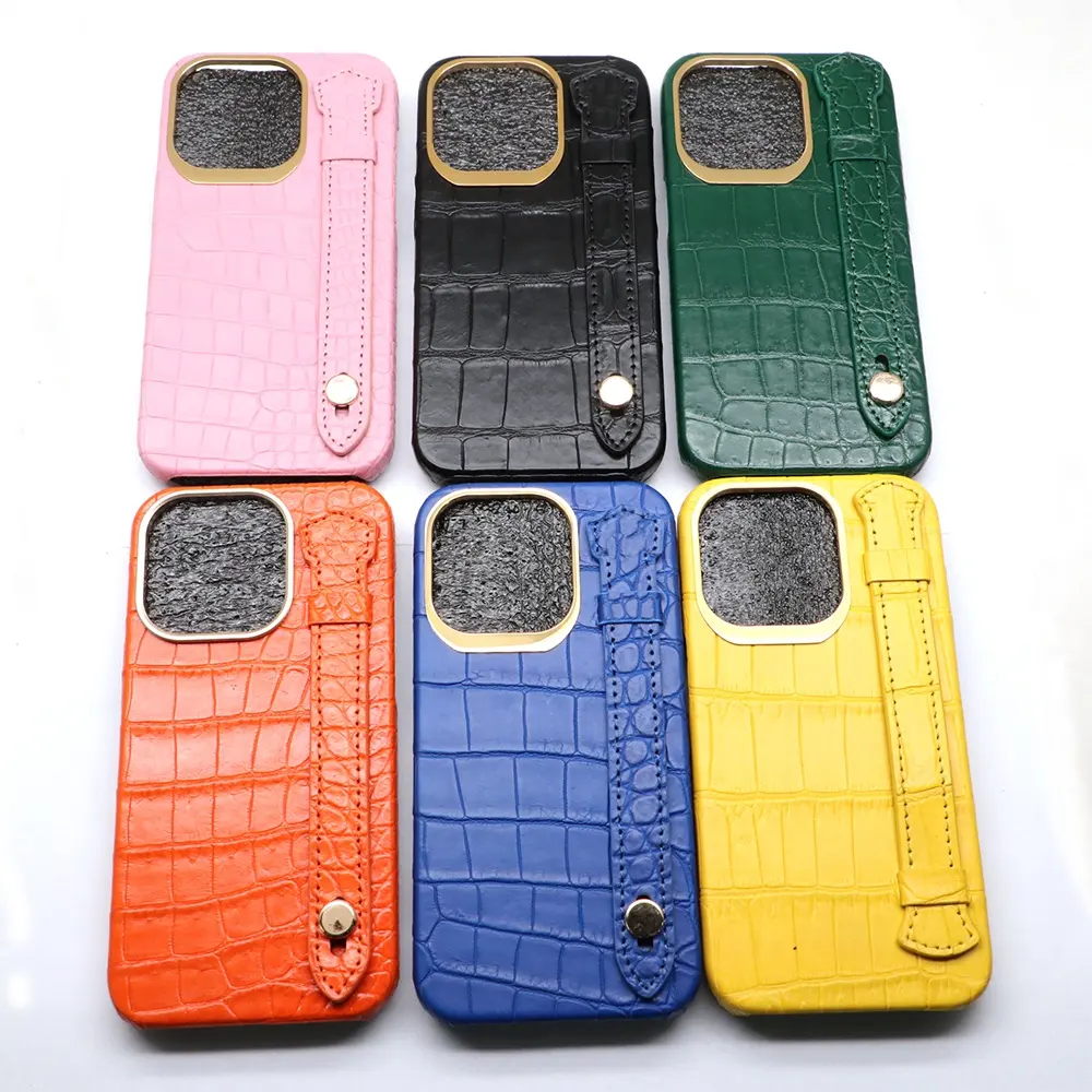 crocodile leather Phone pack crozzling alligator skin phone case for mobile phone shell for iPhone 14/11/12