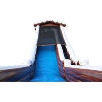 Toboggan aquatique gonflable de 31 pieds pour fêtes au bord de la piscine et divertissements aquatiques