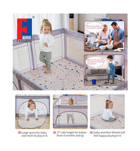 Parc pour enfants portable et équitable, taille personnalisée, barrière anti-retournement, barrière <span class=keywords><strong>de</strong></span> jeu à succès, maison <span class=keywords><strong>de</strong></span> jeu pour enfants, nouveau-né - Product Image 4
