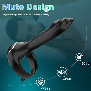 <span class=keywords><strong>Anillo</strong></span> Vibrador para Pene con Control por Aplicación, <span class=keywords><strong>Anillo</strong></span> de Silicona Inteligente con Bluetooth para Parejas, con Estimulador de Clítoris para Hombres - Product Image 4