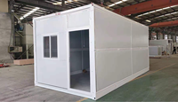 Panneau "sandwich" de conteneur plié de luxe mobile d'usine matériel pour l'usage de bureau à domicile