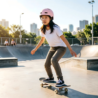 Casque de skateboard Worldcycle ZL-B007 - Coque en PC, mousse ABS/EPS, respirant, écologique, réglage par molette, doublure lavable, utilisation en intérieur