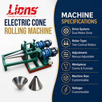 Machine à rouler la tôle électrique robuste avec rouleaux coniques jumeaux réglables