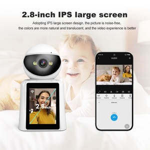 Untuk sihome 4MP panggilan Video kamera IP dalam ruangan dua arah layar tampilan 2.8 inci sistem CCTV Wifi pintar dengan keamanan nirkabel - Product Image 3