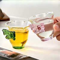 Verre à thé original au design moderne, motif papillon féerique, en borosilicate haute résistance, compatible lave-vaisselle et micro-ondes, créatif et simple