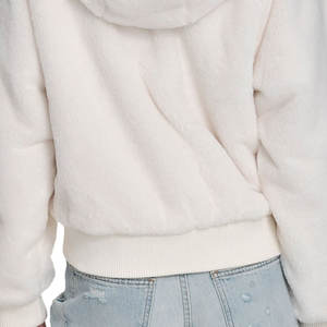 Street Style Wholesale Warm <b>Women</b> Hooded Coat with Faux <b>Fur</b> Casual Long Sleeve Jacket for Autumn and Winter - Product Image 4