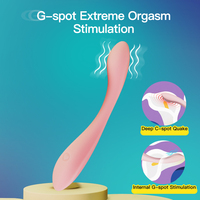 Arc G-Punkt Klitoris-Stimulator Wiederaufladbarer Wasserdichter Silikon-Vibrator mit 10 Frequenzen Latexfrei für Frauen