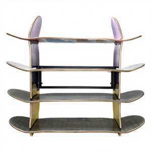 Estante para Zapatos de Skateboard BM BLACK MARKET, Accesorios Creativos para Skateboard, Decoración para el Hogar, Impermeable, Almacenamiento de Madera de Arce de 7 Capas - Product Image 1