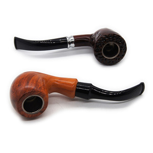 Coffret Cadeau Premium 6-en-1 de Pipes à Tabac en Résine avec Texture Bois Peinte, Étui de Luxe, Collection de Pipes Filtrées pour Hommes - Product Image 4