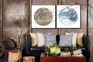 Giảm Giá Mạnh Chi Nhánh Nghệ Thuật Kim Loại Truyền Thống Của Trung Quốc Và Bức Tranh Lắp Đặt Lá Tác Phẩm Nghệ Thuật Bằng Thép Không Gỉ Cho Trang Trí Tường Khách Sạn - Product Image 5