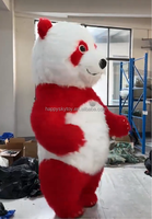 Costume gonflable de panda bleu adulte unisexe fête d'halloween mascotte Happy Sky marque