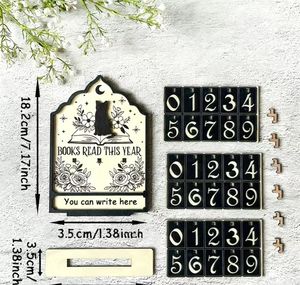 Enregistreur de lecture de livres vintage, cadeau pour les amateurs de livres, artisanat en bois, ornement amusant pour bibliothè<span class=keywords><strong>que</strong></span>, objet décoratif - Product Image 6