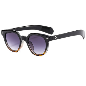 Fashion Trend Men and Women With the Same Outdoor Travel Sunscreen Oval Leopard Color Sunglasses - Product Image 3