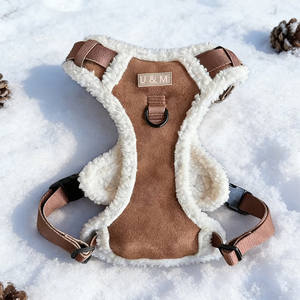 Set Pettorina per Cani All'Ingrosso, Calda e Regolabile in Morbido Pile, Set Collare e Guinzaglio per Cani Teddy - Product Image 2