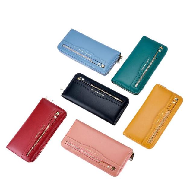Women's Wallet Cross-Border Zipper Bag Multi-Functional Change Long Card Clutch Purse