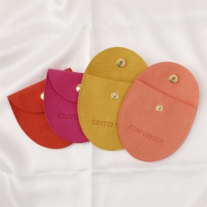Pochette en microfibre PUPPYSEW 8*8cm pour bijoux avec logo, pochette de haute qualité pour bijoux, boucles d'oreilles, collier, bracelet, sac d'emballage - Product Image 5