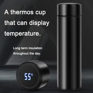 Tasse thermique à LED Affichage numérique de la température Flacon en acier inoxydable isolé sous vide Tasse de voyage étanche Garder <span class=keywords><strong>au</strong></span> <span class=keywords><strong>chaud</strong></span> Flacon de bouteille - Product Image 4