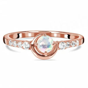 แหวนเงินแท้ 925 ประดับด้วยมูนสโตนสีน้ำเงินธรรมชาติ ดีไซน์เครื่องประดับมูนสโตน แหวนหมั้น พร้อมแหวนหมั้น - Product Image 6