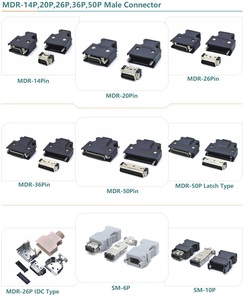 SCSI Đầu Nối Đực MDR 14 Chân 0.050Inch 1.27Mm 10114-3000PE Đầu Nối Mã Hóa Servo 14 Chân Scsi Cho Cáp - Product Image 5