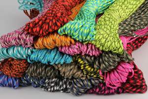 JKSS-005 Multicolore 7 brins 550 paracord 31 mètres 750 100FT tressé nylon paracord polyester paracord 4mm - Product Image 2