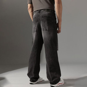 Proveedor Directo, <span class=keywords><strong>Jeans</strong></span> de Mezclilla de Pierna Ancha Personalizados para <span class=keywords><strong>Hombre</strong></span>, Estilo Vintage Desgastado, Pantalones de Mezclilla Hip Hop para <span class=keywords><strong>Hombre</strong></span> - Product Image 5