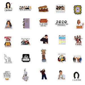 50 pz amici Show Tv adesivo di carta per ragazzi Skateboard bagaglio portatile Notebook - Product Image 3