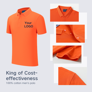 2025년 남성용 캐주얼 폴로 티셔츠 슬림핏 신상 반팔 통기성 디자인 단색 프린팅 - Product Image 3
