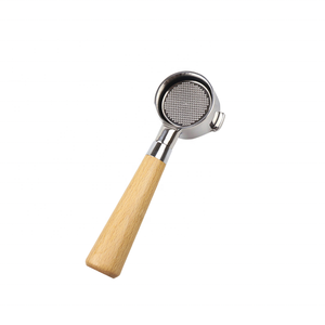 Porte-filtre sans fond personnalisable en acier inoxydable 51 mm à 2 oreilles pour <span class=keywords><strong>Delonghi</strong></span> ECO310/311 ECO35.31, accessoire pour café expresso - Product Image 2