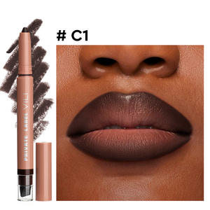 <span class=keywords><strong>Crayon</strong></span> contour des lèvres vegan brun foncé à marque privée avec applicateur de <span class=keywords><strong>maquillage</strong></span>, contour des lèvres crémeux mat imperméable, <span class=keywords><strong>crayon</strong></span> nude pour contour des lèvres - Product Image 5