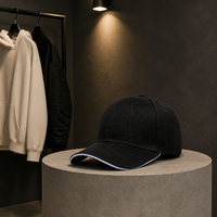 Unisex klassieke vintage baseballcap met lage profiel, Oxford-stof, luipaardprint, contrast piping, gebogen klep, verstelbare achtergesp, casual sport.