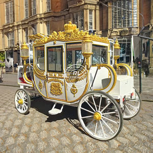 Calèche de chevaux élégante et romantique de couleur blanche, fabriquée en Chine, idéale pour les mariages et les visites touristiques. - Product Image 5