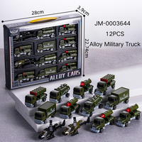 PANDAS 1:64 Véhicule en métal à roues libres, petite voiture miniature en alliage, camion en métal, ensemble de jouets de voitures miniatures en plastique moulé sous pression