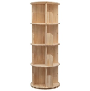 Wohn möbel antike Bambus Massivholz Bücherregale Kinder rotierende Bücherregal - Product Image 2