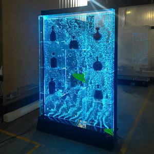 Meubles de bar commerciaux d'<span class=keywords><strong>occasion</strong></span> Led colorées acrylique fontaine dansante bulle d'eau décoration murale vin rouge cocktail bière armoire de bar - Product Image 4