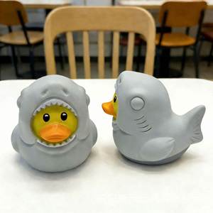 Creative Shark Children's Sand Playing Tool Cute <b>Animal</b> Shaped Unisex 0-24 Months Baby Rubber Duck - Product Image 1