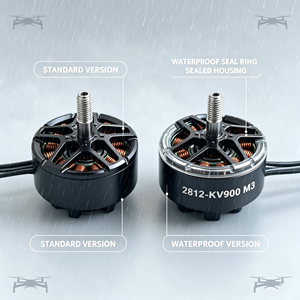 Motor BLDC a Prueba de Salpicaduras con Carcasa Impermeable Opcional, Motor de Rotor Externo para Operaciones de Drones de Inspección en Emergencias al Aire Libre en Días Lluviosos - Product Image 1