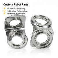 Componentes Estructurales Robóticos Profesionales OEM ODM, Piezas de Acero Inoxidable Fresadas por CNC de 5 Ejes para Articulaciones de Brazos y Piernas de Robots Humanoides