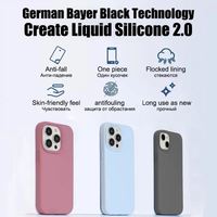 Coque en silicone liquide originale, sensation peau de bébé, époxy, antichoc, pour 14/13/12/11 Pro Max/Mini/XR/XS/SE
